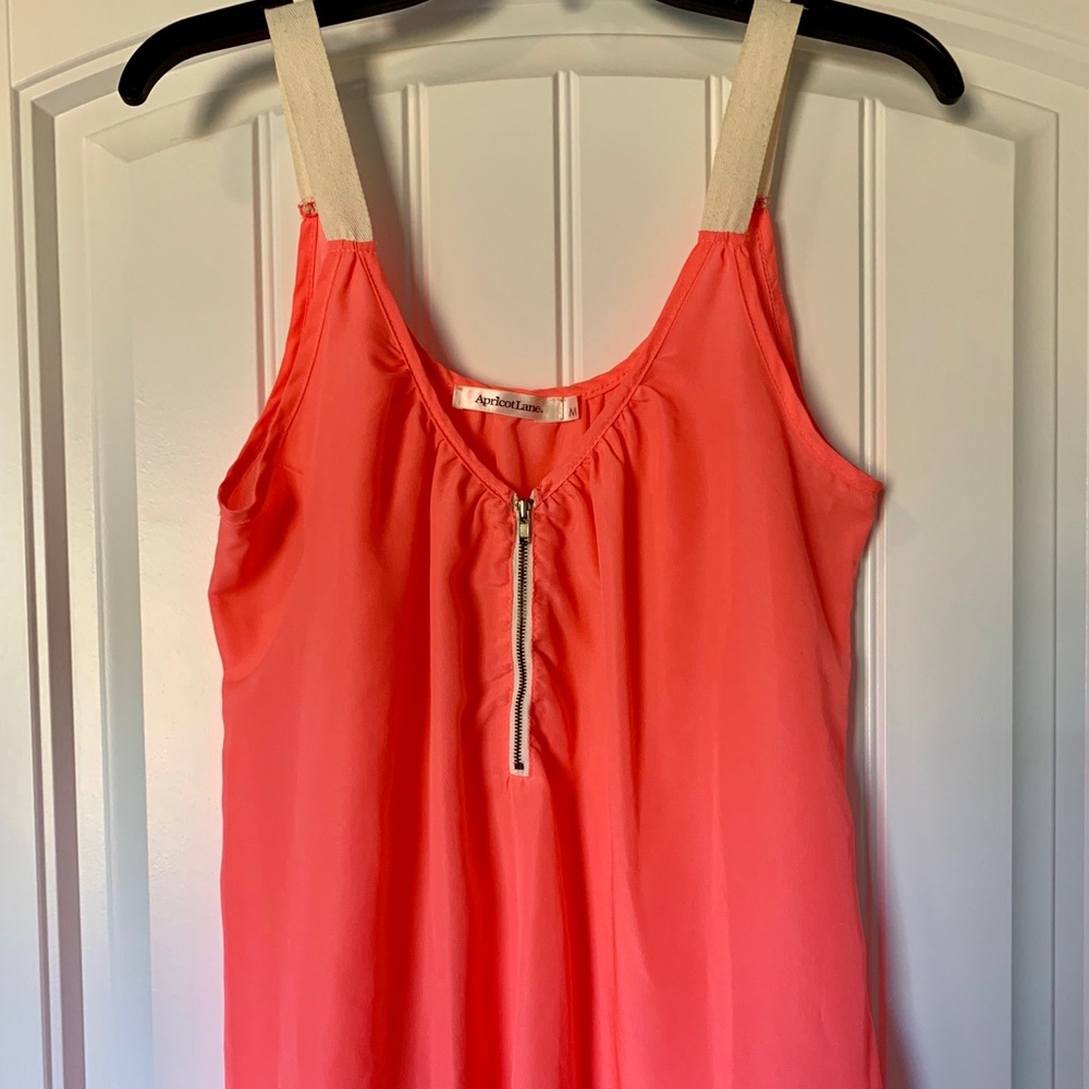 APRICOT LANE // coral pink tank top